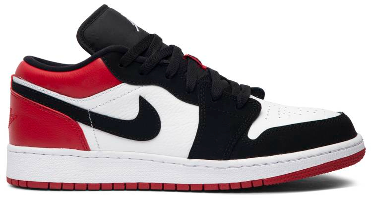 Air Jordan 1 Low GS Black Toe 553560-116